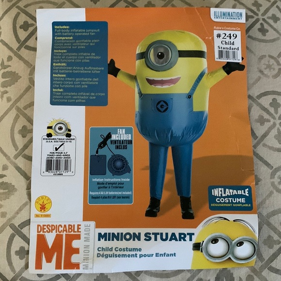 Rubies Despicable Me Minion Stuart inflatable child costume - Picture 1 of 1